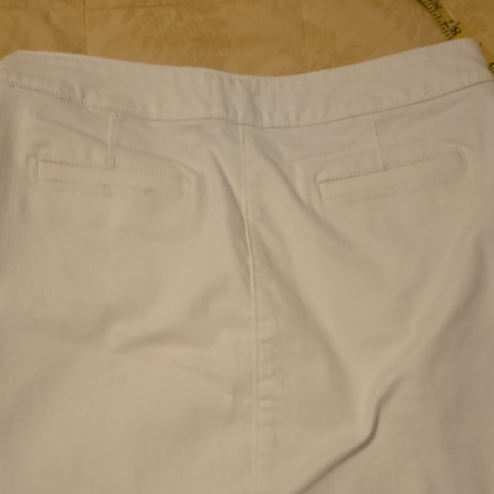 LOFT White Button-Front Mini Skirt - Picture 6 of 6